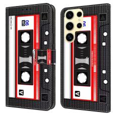 OEM - Samsung Galaxy S26 Ultra Pl&aring;nboksfodral M&ouml;nstertryck St&auml;ll Konstl&auml;der Flip Tape