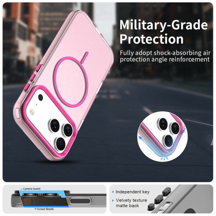 A-One Brand - iPhone 17 Pro Max Mobilskal MagSafe Candy Color - Röd