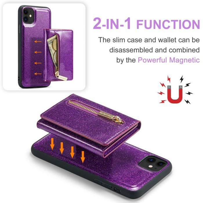DG.MING - DG.MING M3 Series Mobilskal till iPhone 11 2-i-1 Lila