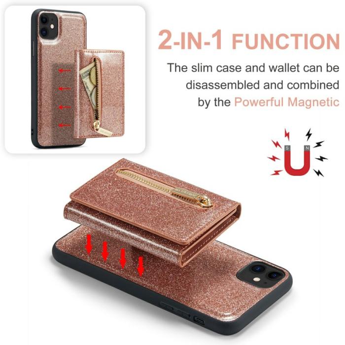 DG.MING - DG.MING M3 Series Mobilskal till iPhone 11 2-i-1 Roséguld