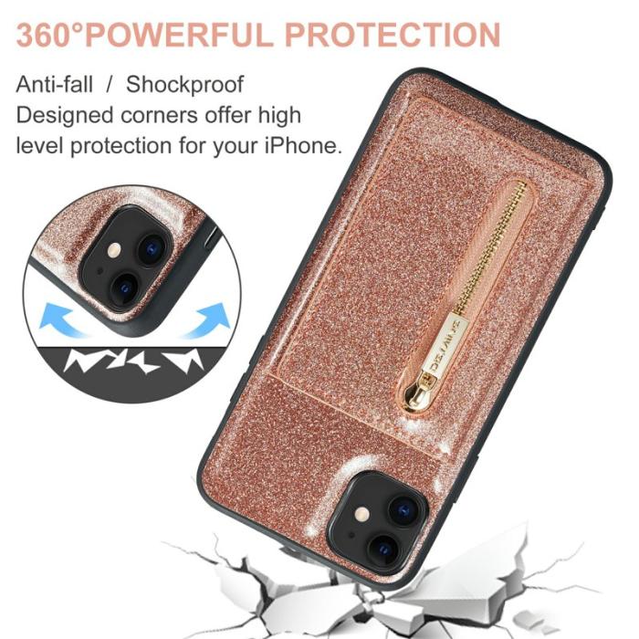 DG.MING - DG.MING M3 Series Mobilskal till iPhone 11 2-i-1 Roséguld