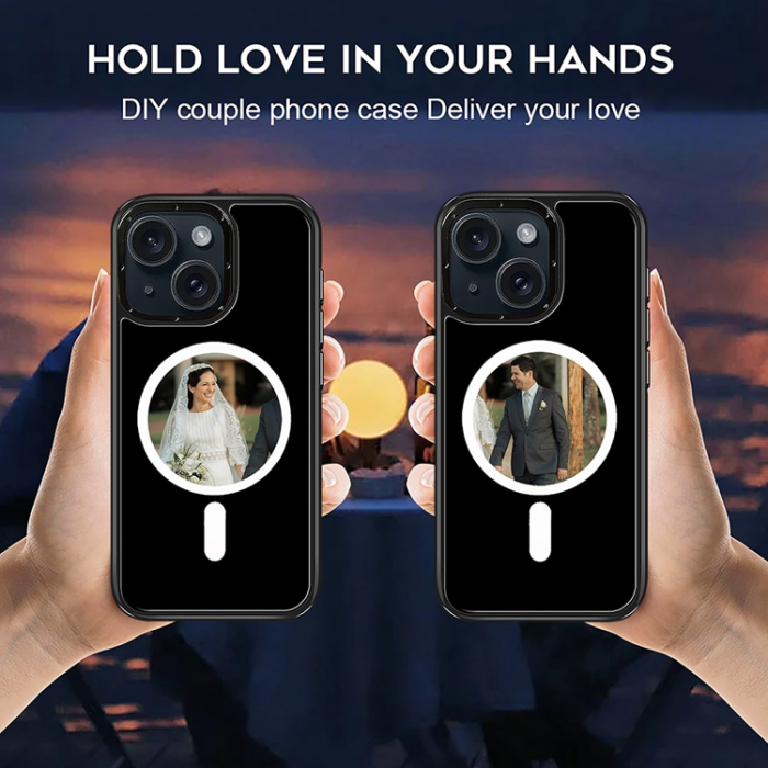 A-One Brand - iPhone 15 Mobilskal MagSafe E-Ink NFC 6-Färgad TPU + PC