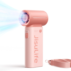Jisulife - Jisulife Bärbar USB Handfläkt 3600 mAh Life9 - Rosa