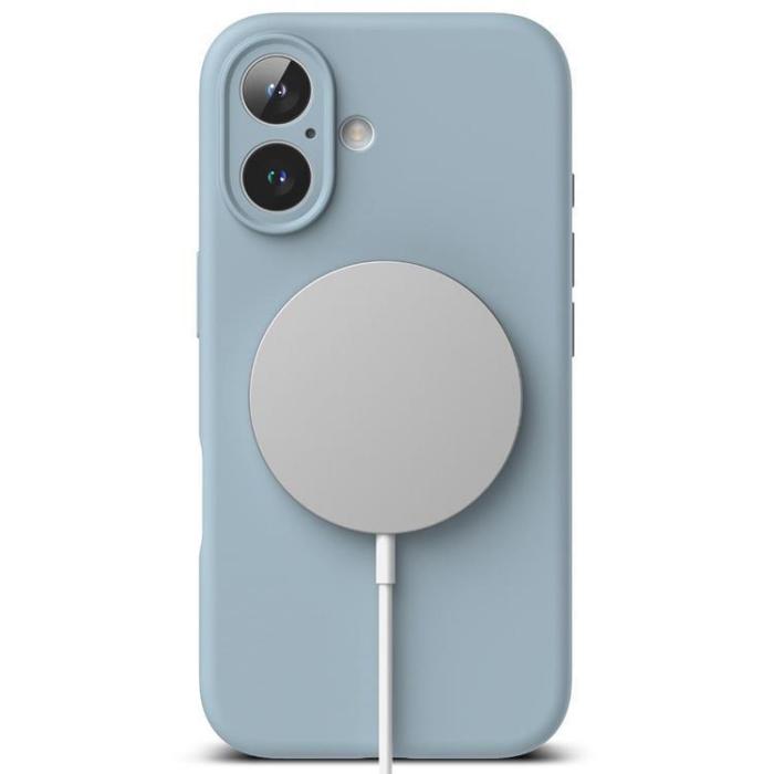 Ringke - Ringke iPhone 16 Mobilskal Magsafe Silikon Magnetic - Blå