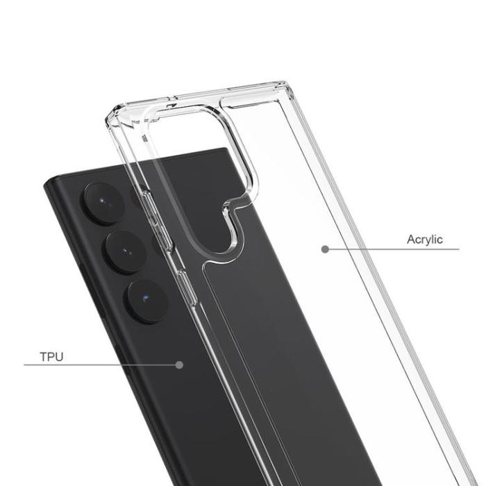 UTGATT - Tech-Protect Galaxy S23 Ultra Flexair Hybrid - Transparent