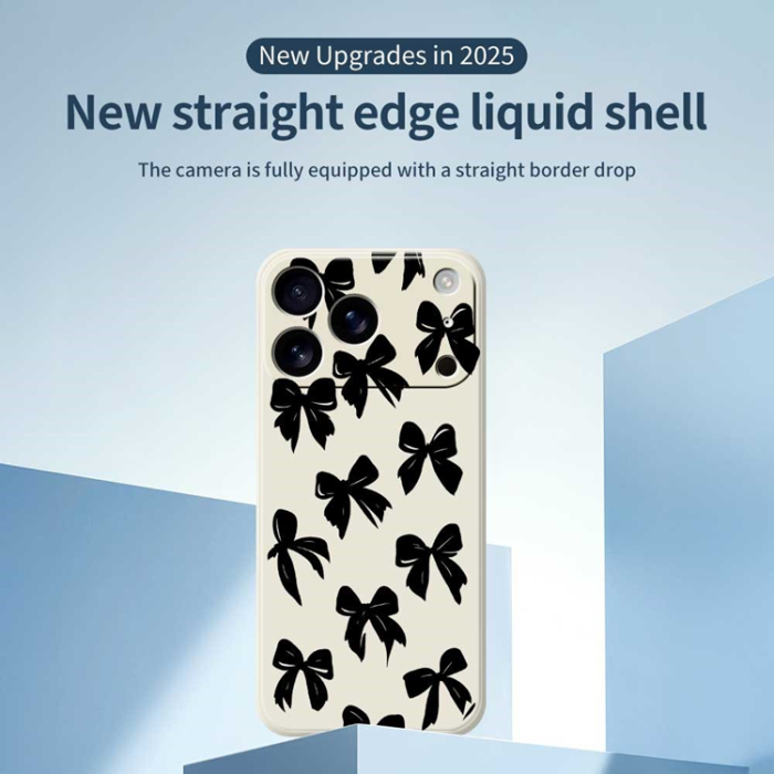 A-One Brand - iPhone 17 Pro Max Mobilskal Bow Pattern Printing Straight