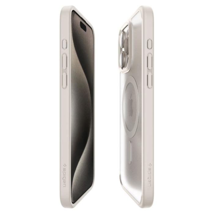 Spigen - Spigen iPhone 15 Pro Mobilskal Magsafe Ultra Hybrid - Titanium