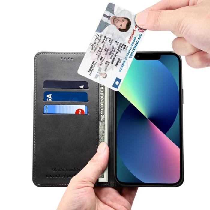 SUTENI - SUTENI iPhone 14 Pro Plånboksfodral Magnetic Kickstand - Svart