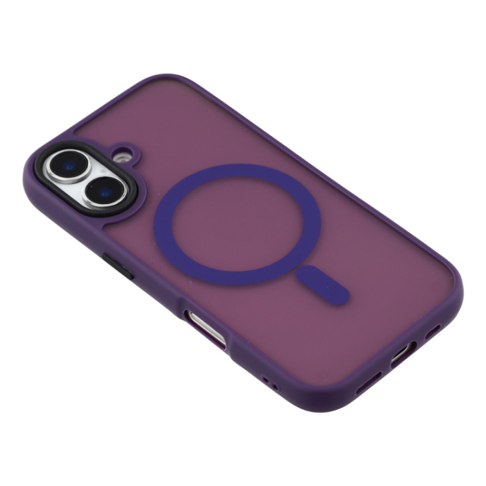 A-One Brand - iPhone 17 Mobilskal MagSafe Skin Touch - Mörklila