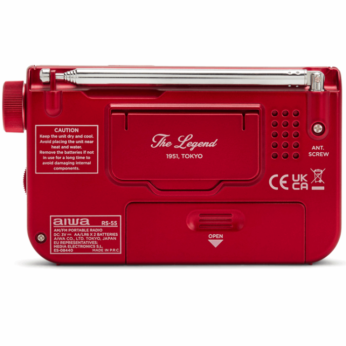 AIWA - AIWA Pocket Radio med FM/MW - Röd