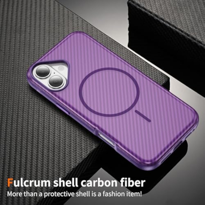 A-One Brand - iPhone 17 Mobilskal MagSafe Carbon Fiber Anti-Slip