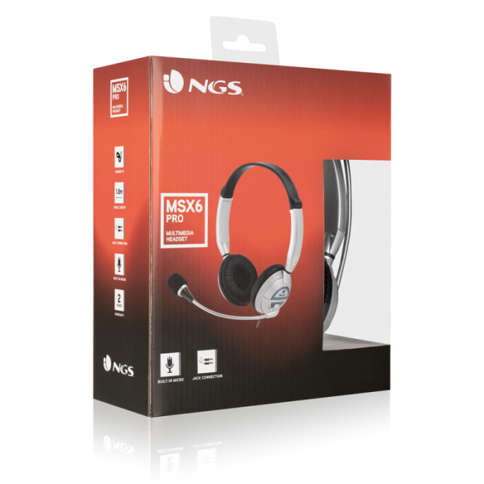 UTGATT1 - NGS Volymkontroll MSX6PRO USB Headset - Vit