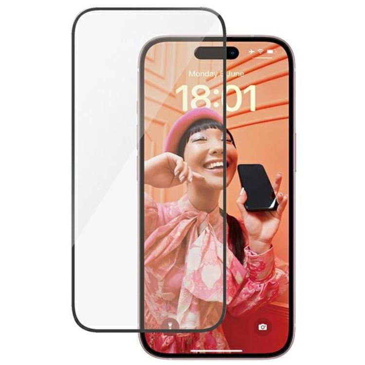 PanzerGlass iPhone 15 Härdat Glas Skärmskydd Ultra-Wide Fit - Clear | 5468 | AlltMobil