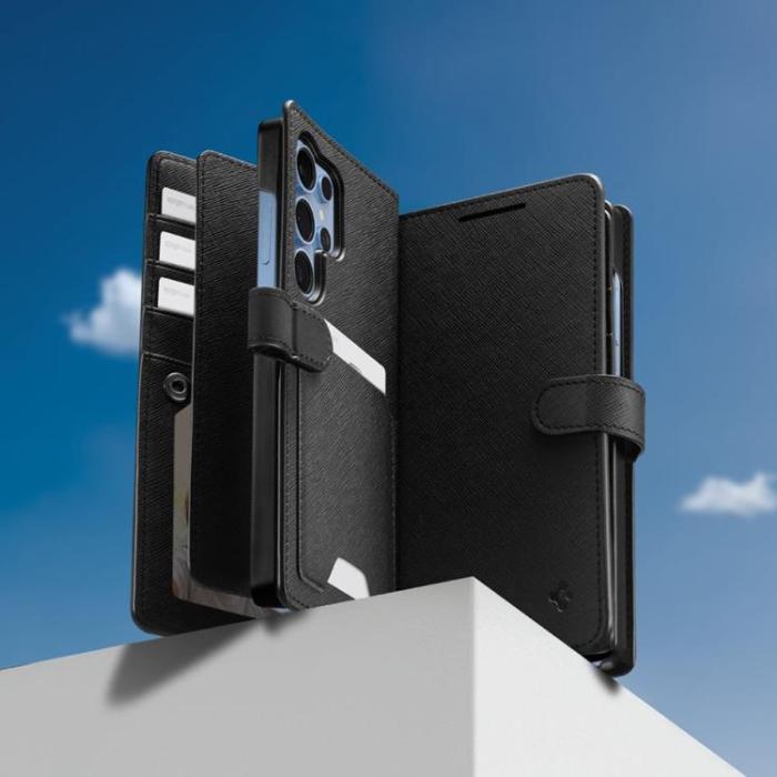 Spigen - Spigen Galaxy S25 Ultra Plånboksfodral ”S” - Svart