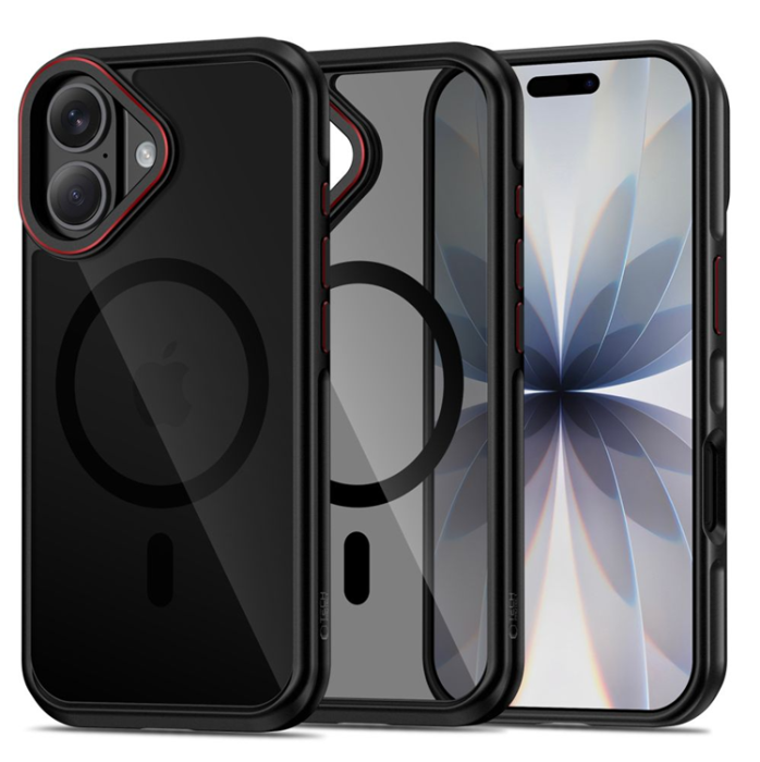 Tech-Protect - Tech-Protect iPhone 17 Mobilskal Magsafe Hybrid - Svart/Röd