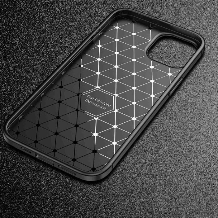 UTGATT5 - iPhone 14 Skal Carbon Shock-Proof - Svart