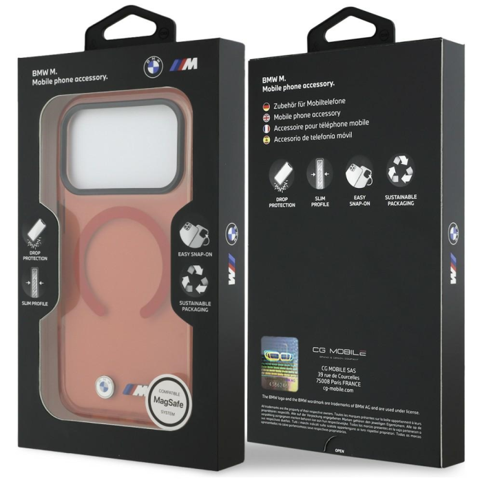BMW - BMW Mobilskal iPhone 17 Pro Magsafe M IML Shockproof Metal Logos