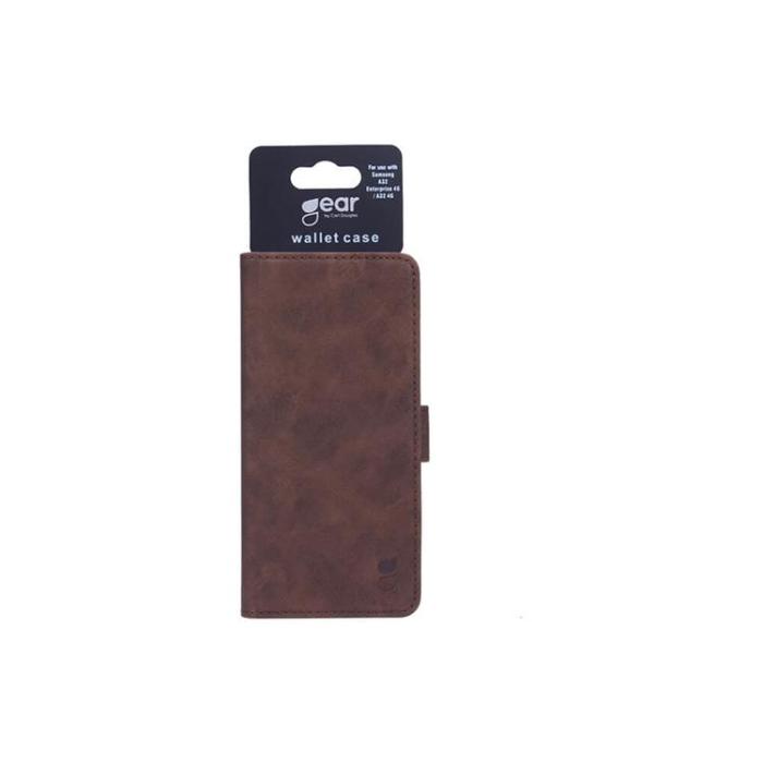 UTGATT1 - GEAR Mobilfodral Nubuck PU Samsung Galaxy A32 Enterpris / A32 4G - Brun