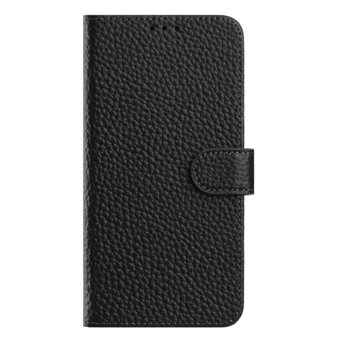 A-One Brand - Galaxy XCover 7 Pro Plånboksfodral Äkta Läder Litchi - Svart