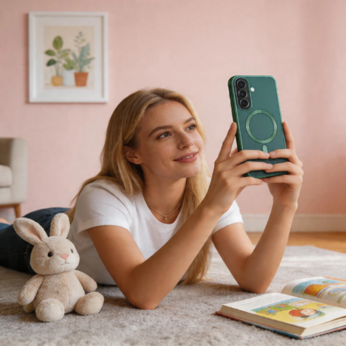 Tech-Protect - Tech-Protect Mobilskal För Galaxy A37 5G Magsafe Magflex - Jungle Grön