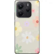 Gustaf - Mobilskal till Xiaomi Redmi Note 14 5G med fejdande blommor