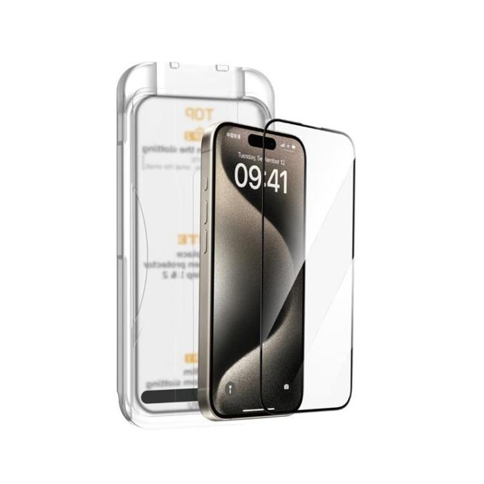 WIWU - WIWU iPhone 16 Pro Härdat Glas Skärmskydd