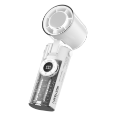A-One Brand - Justerbar Handhållen Fläkt med Ficklampa Mecha K-811 - Vit