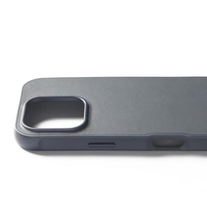 Mujjo - Mujjo iPhone 16 Pro Mobilskal MagSafe Shield - Stålblå