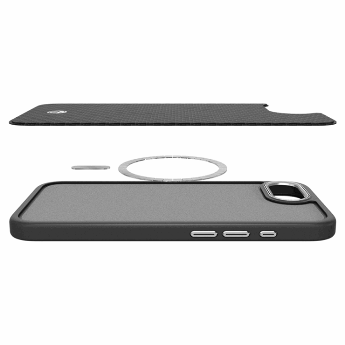 Spigen - Spigen iPhone 16e Mobilskal Magsafe Enzo Aramid - Matt Svart