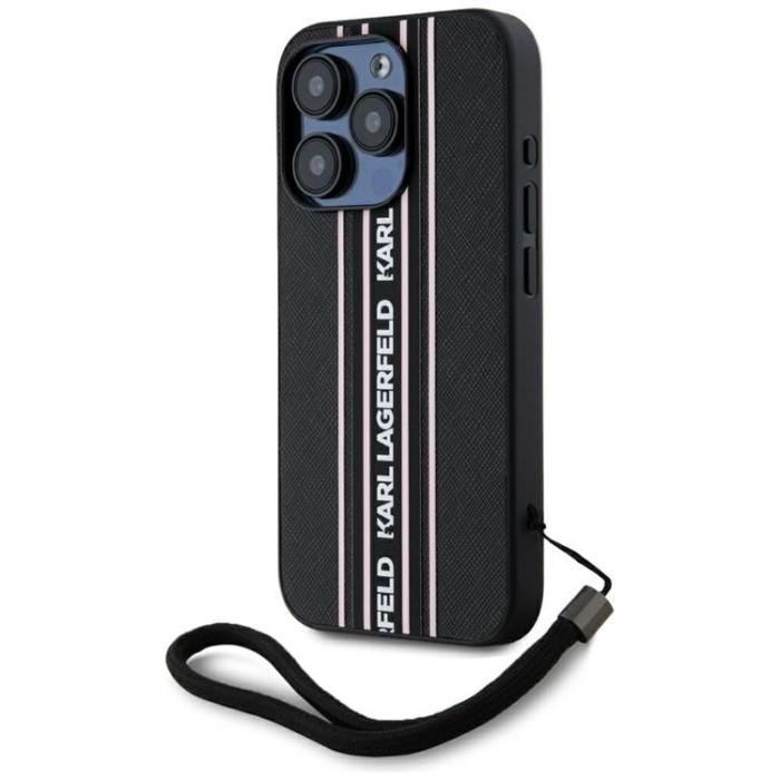 KARL LAGERFELD - Karl Lagerfeld iPhone 15 Pro Max Mobilskal Athleisure Stripes Cord