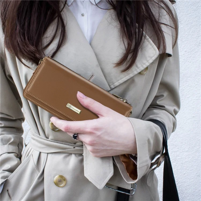 Caseme - CASEME Crossbody Väska RFID Blocking Me30 Max Läder - Brun