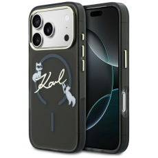 KARL LAGERFELD - Karl Lagerfeld iPhone 17 Pro Mobilskal Magsafe IML Choupettes Karl Script Logo