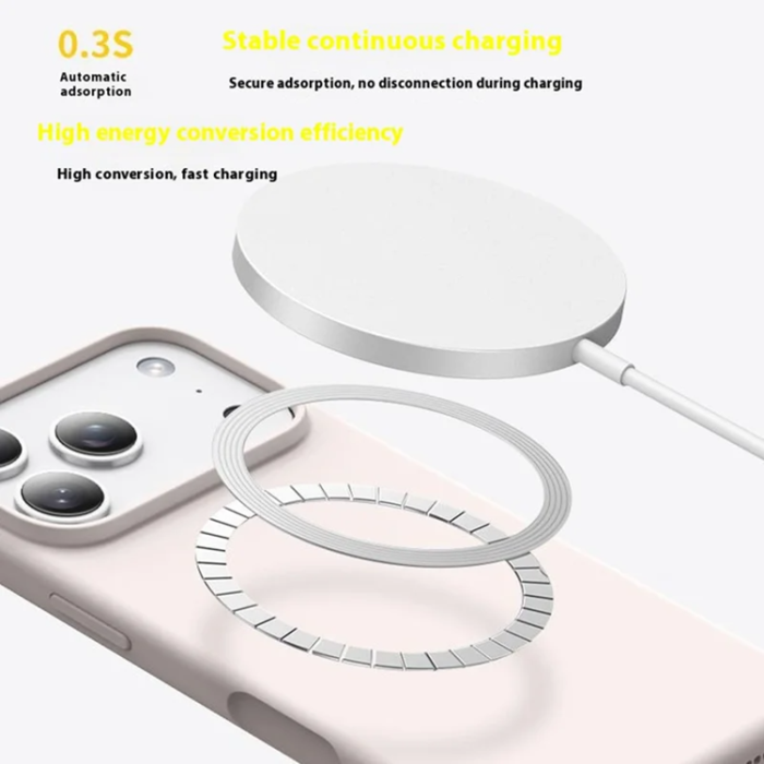 A-One Brand - iPhone 17 Pro Mobilskal MagSafe Ultra Thin Silicone - Dreamy Lila