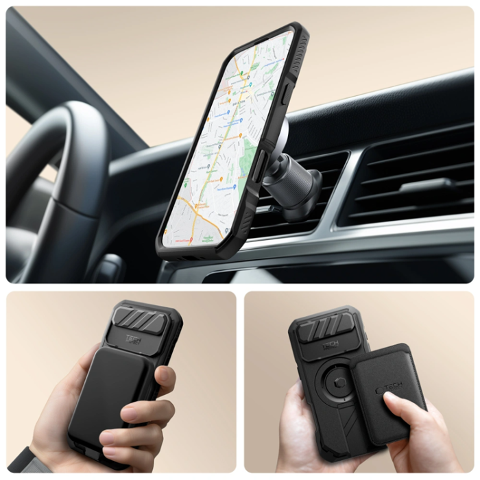 Tech-Protect - Tech-Protect iPhone 17 Air Mobilskal Magsafe Kevlar - Svart