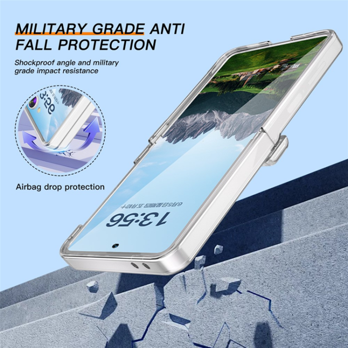 A-One Brand - Galaxy Z Flip7 Mobilskal Hinge Protection - Clear