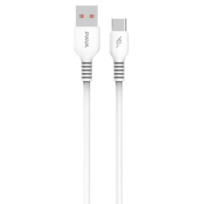 Pavareal - Pavareal USB-C till USB-A kabel 1M - Vit