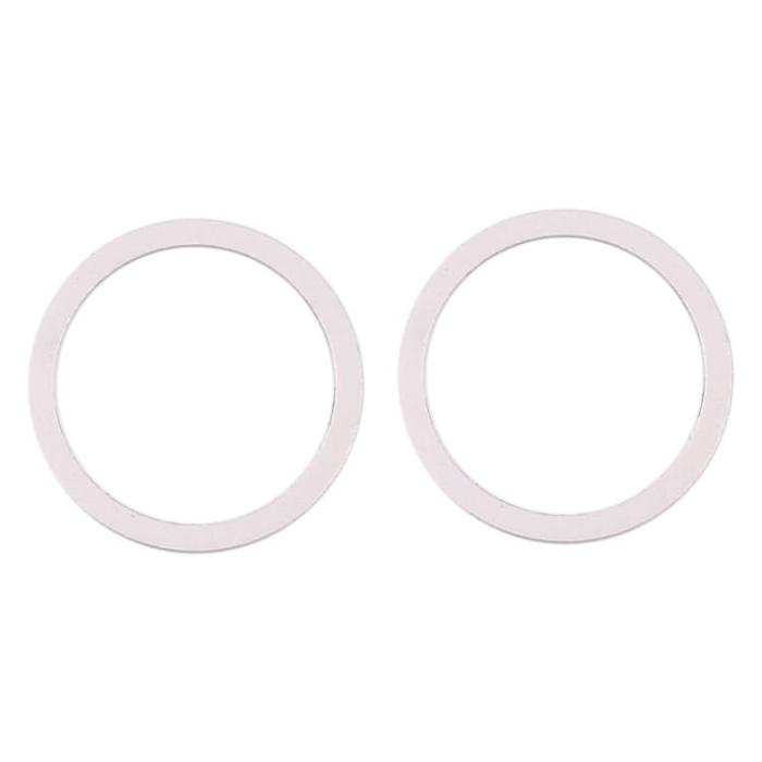 UTGATT1 - iPhone 12 Kameraring (2-pack) - Vit