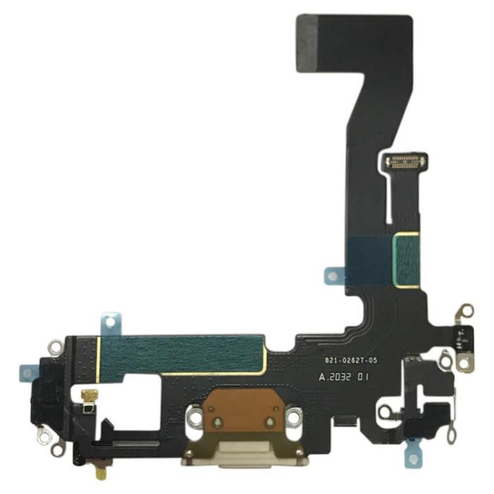 UTGATT1 - iPhone 12 Pro Laddkontakt med Flex - Guld
