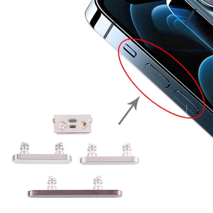 UTGATT1 - iPhone 12 Pro Sidoknappar - Silver