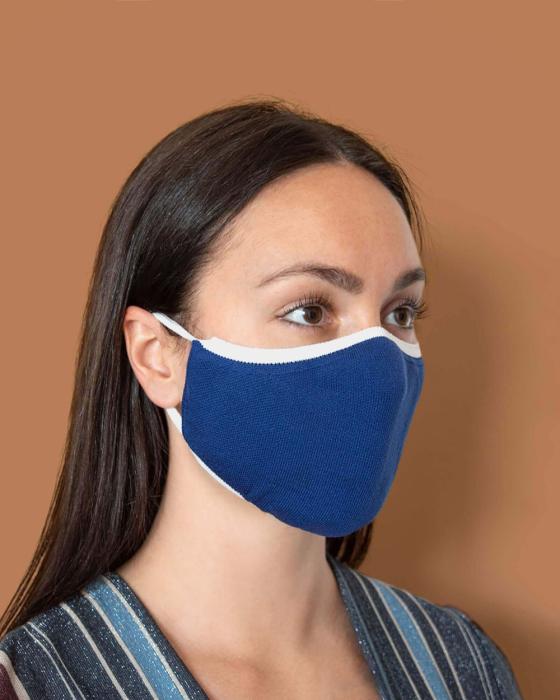 UTGATT1 - UNIMA Fresh Mask - Ansiktsmask/ Munskydd i textil Blå/ Vit