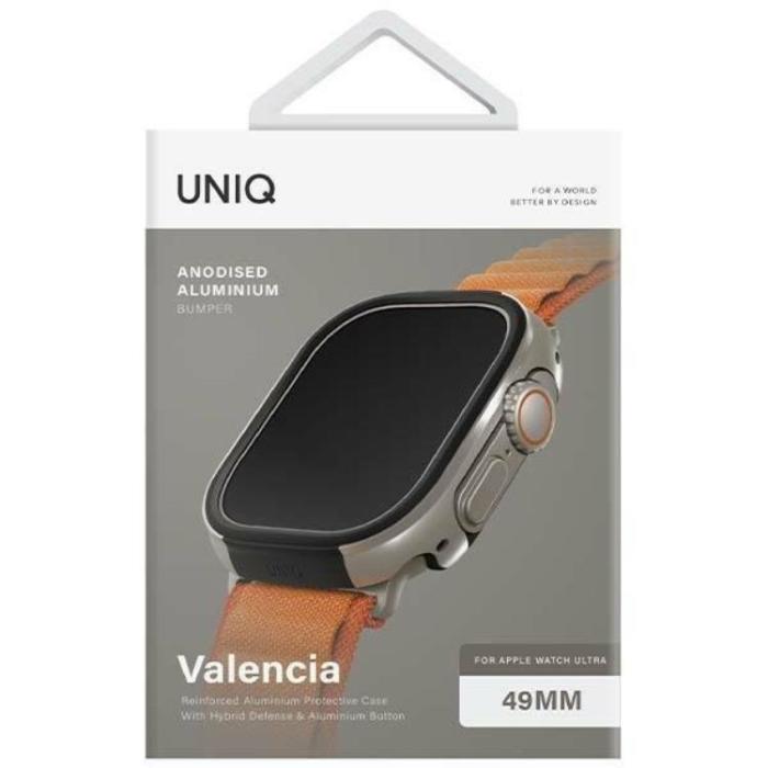 Tech-Protect - Uniq Apple Watch Ultra (49mm) Skal Valancia - Titanium Silver