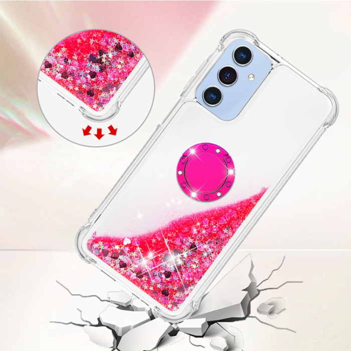 A-One Brand - Galaxy A17/A26 Mobilskal Kickstand Quicksand TPU - Rosa