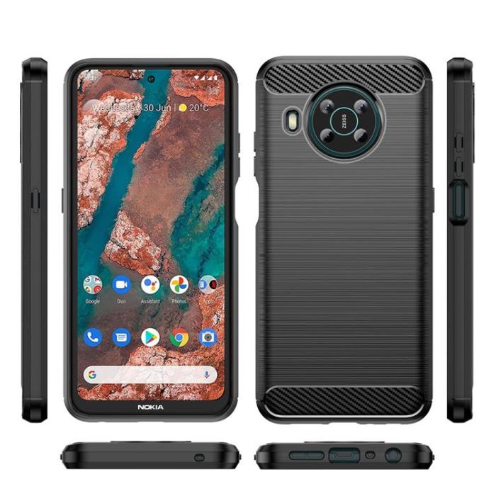 OEM - Carbon Nokia X100 Skal Flexible - Svart