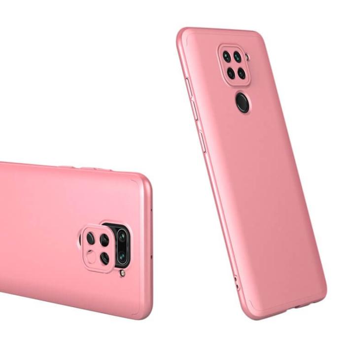 UTGATT5 - GKK 360 Protection Fram bak skal Redmi 10X 4G/Redmi Note 9 Rosa