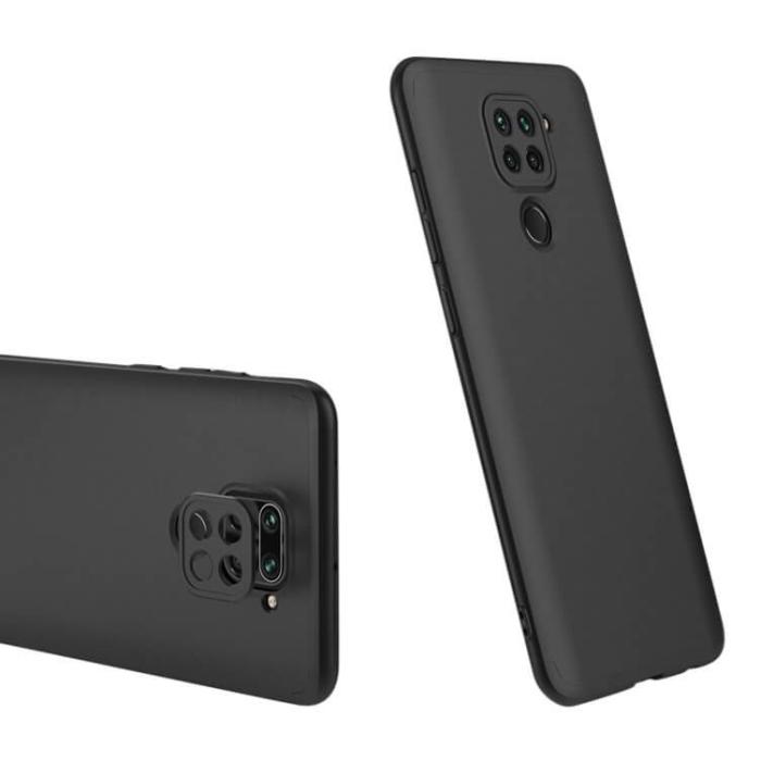 UTGATT5 - GKK 360 Protection Fram bak skal Redmi 10X 4G/Redmi Note 9 Svart