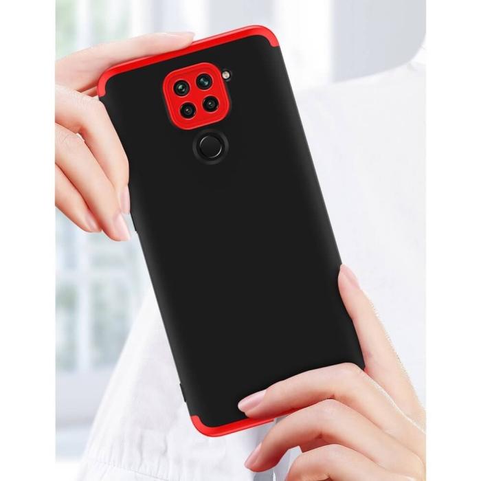 UTGATT5 - GKK 360 Protection Fram bak skal Redmi 10X 4G/Redmi Note 9 Svart