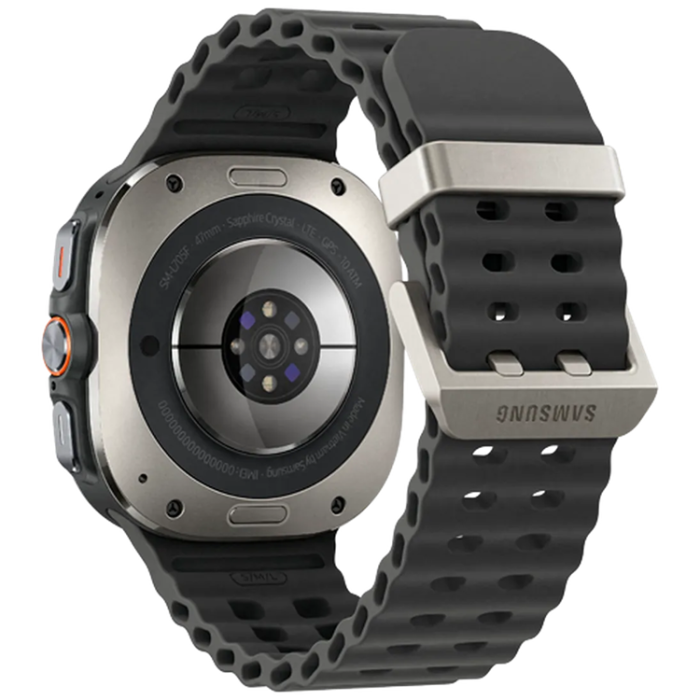 Samsung - Samsung Galaxy Watch Ultra Titanium Silver (Grå Rubber Strap)