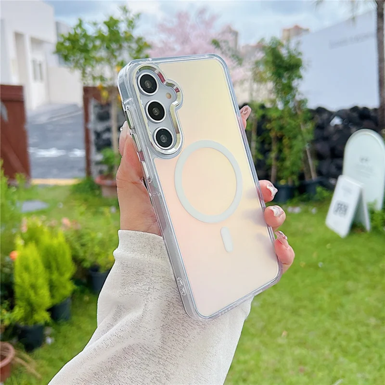 Galaxy A55 5G Mobilskal Magsafe TPU - Vit (Vit) | 2353 | AlltMobil