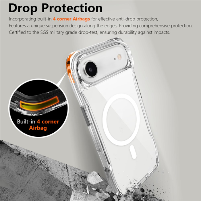 A-One Brand - iPhone Air Mobilskal MagSafe TPU + PC Crystal Clear