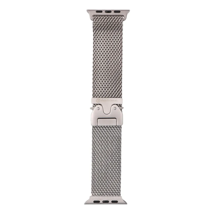 Forcell - Forcell Apple Watch (38/40/41) Armband Stainless Steel - Silver